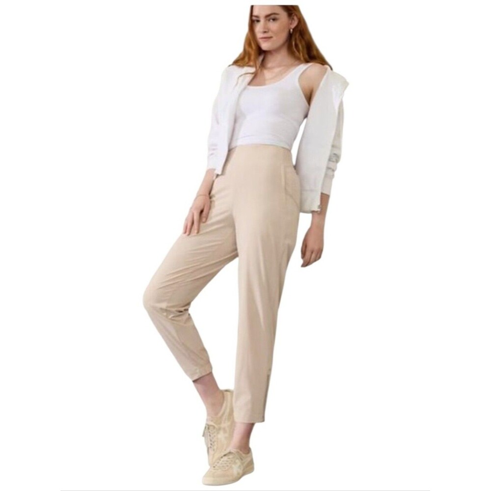 athleta brooklyn heights high rise jogger pants size 8